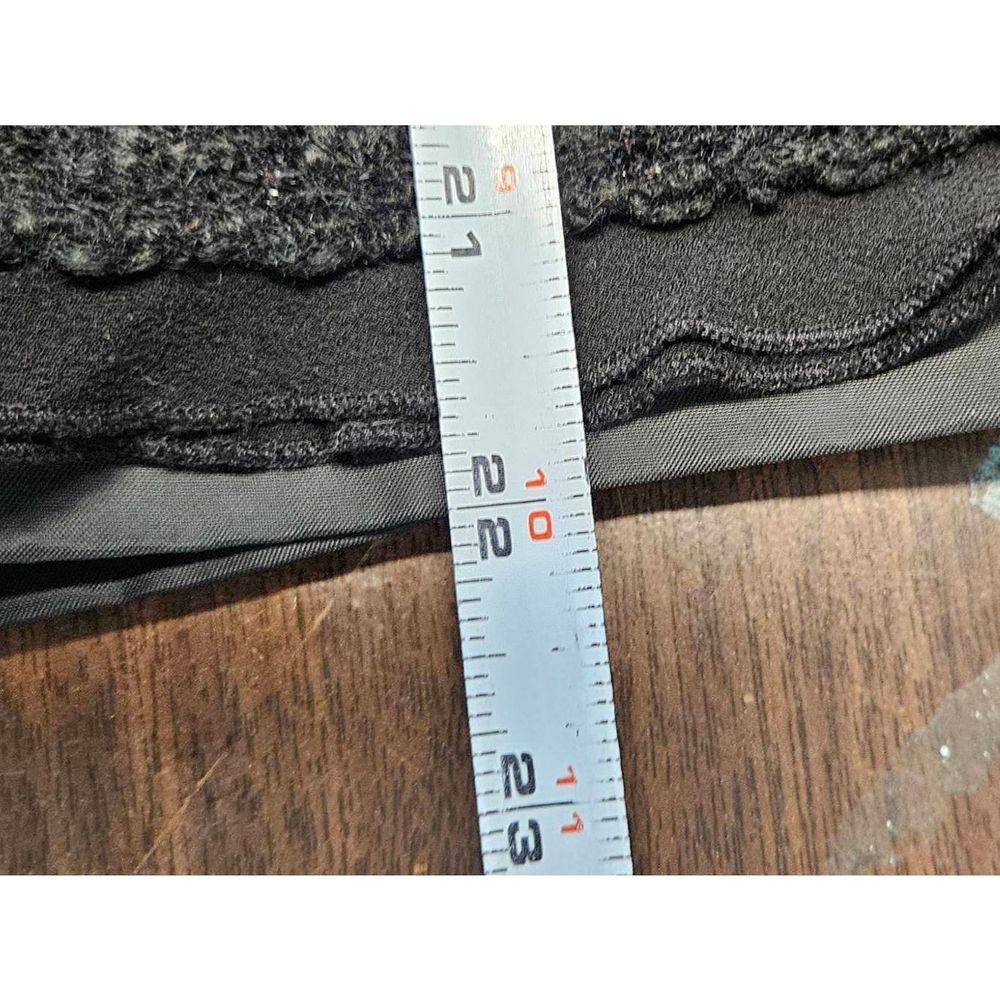 Nine West Black Wool Woven Sparkle Pencil Dkirt Size XS - Picture 6 of 7